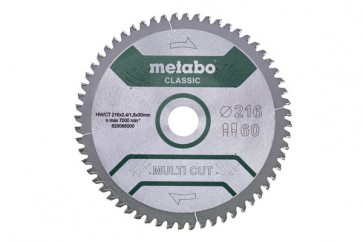 METABO Диск за циркуляр 216x2.4x30mm 60 FZ/TZ 5° neg