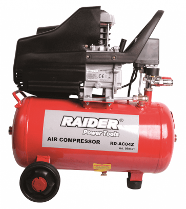 Компресор RAIDER - RD-AC04O - 1500 W, 2800 оборота, 0,8 MPa, 195/110 л./мин1, 24 л.