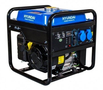 Инверторен генератор HYUNDAI - HY 3000i - 3,3 kW, 208 см³, 0,5/12 л., отворен тип / Ръчен стартер /