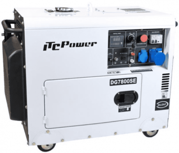 Мотогенератор дизелов ITC POWER - DG 7800SE - 6,3 kW, 28 A, 498 см3, 17/1,65 л.
