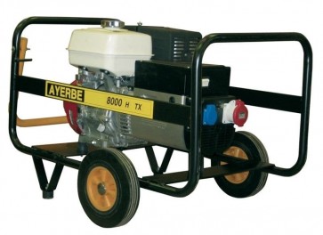 Трифазен бензинов генератор AYERBE - 8000 H TX - 400 V, 6,4 kW, 3000 оборота, 6,5 л. / ръчно стартиране /
