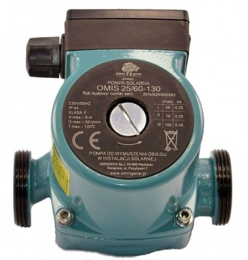 Циркулационна помпа за питейна вода AquaTecnica - Omis 25-60/130 - 55/70/100 W, 6 м., 3 м3./ч., 1" / без гайки /
