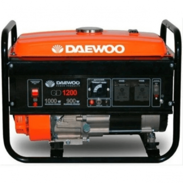 Бензинов генератор DAEWOO - GD1200 с ръчен старт - 1,0 kW, 88 CC, 4,6 A, 4,8 л.