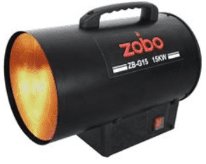 Газов калорифер ZOBO - ZB-G15 - 15 kW, 300 м3/ч., 300 mbar, 1070 мл./ч.