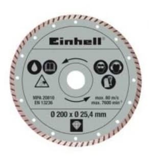 Диамантен диск за радиален циркуляр за рязане на фаянс и теракот EINHELL - TE-TC 620 U - Ø 200x25,4 мм.