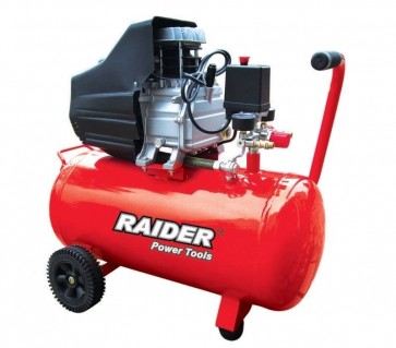 Компресор RAIDER - RD-AC02 - 1500 W, 2800 оборота, 0,8 MPa, 195/110 л./мин1, 50 л.
