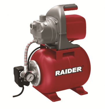 Хидрофор RAIDER - RD-WP1200J - 1200 W, 64 л./мин1, 3 bar, 48/7 м.