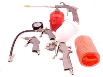 Пневматичен комплект ABAC kit 5 - 8973005547 - / 4 пистолета +1 маркуч /