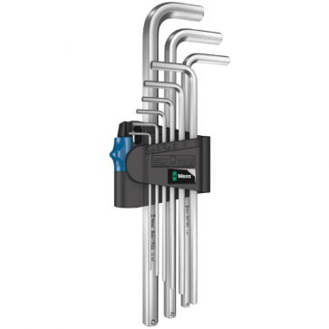 Ключ Г-образен метричен WERA - Hex-Plus HF 1 - 6-стен/6-стен, 1,5-10 мм. / комплект от 9 бр. /