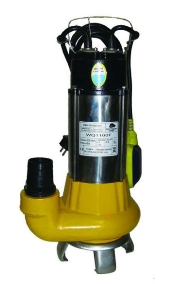 Потопяема дренажна помпа AquaTecnica - WQ 1100F - 1,1 kW, 7 A, 9 м., 330 л./мин1