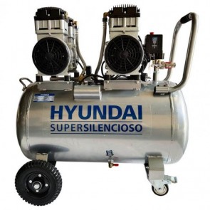 Компресор за въздух HYUNDAI - HYAC 100-3S - 2,2 kW, 370 л./мин1, 100 л., 8 bar / Безмаслен, Обезшумен /