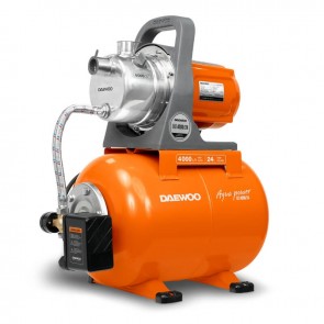 Хидрофорна помпа DAEWOO - DAS4000/24 - 1200 W, 48/8 м., 63 л./мин1, 24 л., 1"