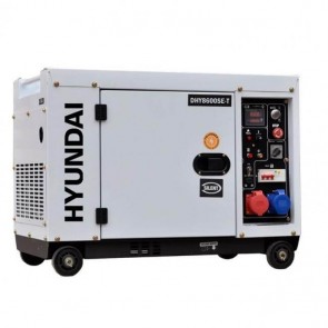 Дизелов мотогенератор трифазен/монофазен HYUNDAI - DHY 8600SE/T - 7,9 kVa, 6,0 kW, 498 см³, 1,65/12 л. / Електрически стартер /