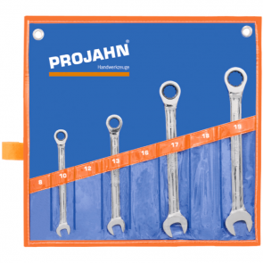 Звездогаечен ключ с тресчотка комплект PROJAHN - 3498 - 4 бр.
