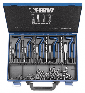 Инструмент за възстановяване на резба комплект FERVI - E010 - M5-M12