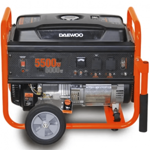 Бензинов монофазен генератор DAEWOO - GD6500 - ръчен старт, 5,0/5,5 kW, 25 л.