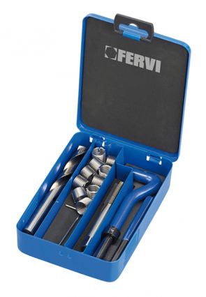 Инструмент за възстановяване на резби комплект FERVI - E010/M08 - М8х1,25 мм.