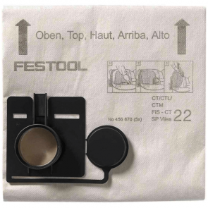 Филтърна торбичка за прахосмукачка FESTOOL - FIS-CT 22 SP VLIES/5 - 22 л. / За модел CT 22 /