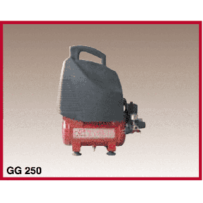 Монофазен компресор GGA - 250 - 230 V, 1,1 kW, 190 л./мин1, 6,7 см3, 2800 оборота, 8 bar, 6 л.