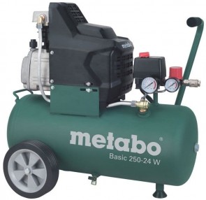 Компресор METABO - BASIC 250-24W - 1.5 kW, 2850 оборота, 200 л./мин1, 8 bar, 24 л.