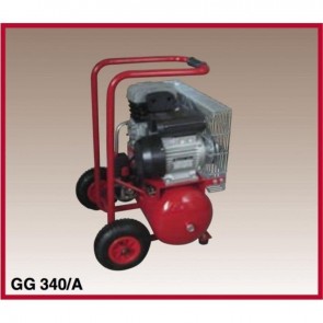 Монофазен компресор GGA - 340 A - 230 V, 2,2 kW, 360 л./мин1, 11,3 см3, 1500 оборота, 8 bar, 24 л.