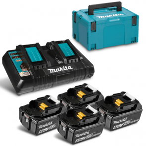 Комплект батерии със зарядно устройство MAKITA - MKP3PT184 - 18 V, Li-ion, 5,0 Ah / 4 бр. /
