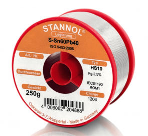 Тинол на ролка STANNOL - HS10 - 2,0 мм., 100 гр. / 508480 /