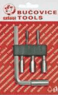 Метчици шестограм комплект BUCOVICE TOOLS - 948 210 - CS, М4,0-10,0 мм., BIT 2