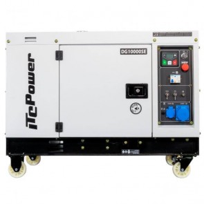 Мотогенератор дизелов монофазен обезшумен ITC POWER - DG 10000SE - 8,5 kW, 678 см³, 2,4/25 л. / Ел. стартер /