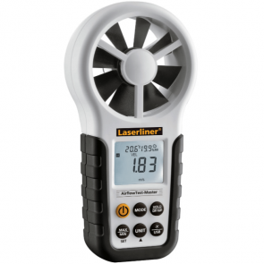 Дигитален анемометър LASERLINER - AirflowTest-Master - 9 V, 0-99 990 СММ, от -10 до +60 °C
