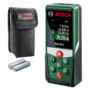 Лазерна ролетка BOSCH - PLR 30 C - 635 nm, 0.05-30 м. / Bluetooth /