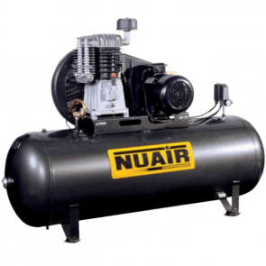 Компресор с електродвигател с ремъчна предавка NUAIR - NB10/10FT/500 - 400 V, 7450 W, 1230 л./мин1, 1250 оборота, 500 л., 11 bar