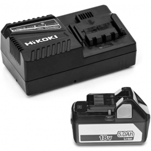 Комплект батерия и зарядно устройство HiKOKI - HITACHI - UC18YFSL - 18 V, Li-Ion, 5,0 Ah