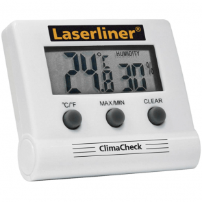 Термометър дигитален за стайна температура с влагомер LASERLINER - ClimaCheck - от 0 до +50 °C