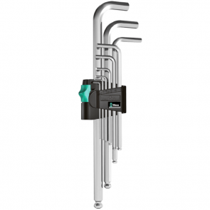 Ключ Г-образен метричен WERA - Hex-Plus 1 SB - 6-стен/6-стен, 1,5-10 мм. / комплект от 9 бр. /