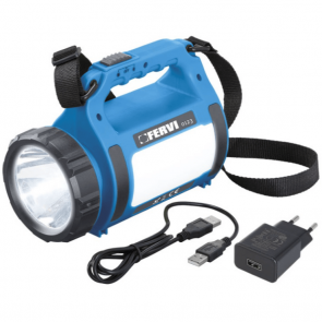 Акумулаторен LED фенер FERVI - 0123 - 3,7 V, 1,8 Ah, 300 lm, син
