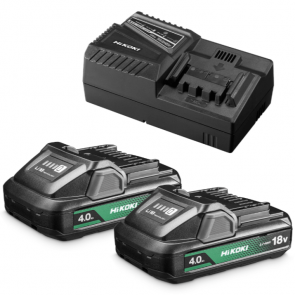 Комплект батерия и зарядно устройство HiKOKI - HITACHI - UC18YFSL-WEZ - 18 V, Li-Ion, 4,0 Ah / 2x4,0 Ah /