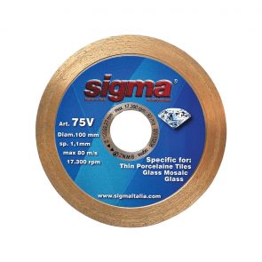 Диамантен диск за стъкло SIGMA - Ø 100x22,23 мм.