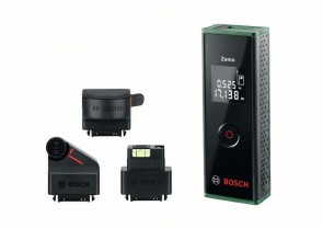 Лазерна ролетка Bosch ZAMO 3 с комплект приставки за измерване / 20м /