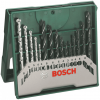 Свредла за дърво, метал и камък BOSCH - 2 607 019 675 - 3,0-8,0 мм., цилиндрична / 15 бр. Mini-X-Line /