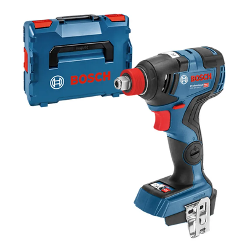 Акумулаторен гайковерт Bosch с безчетков двигател  с 2 батерии и зарядно, 18 V, 5 Ah, 200 Nm, квадрат, шестостен, 1/2", 1/4", GDX 18V-200 C