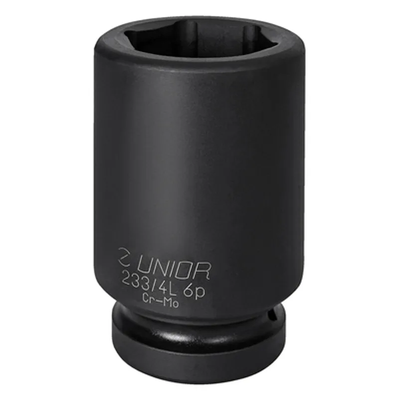 Вложка милиметрова Unior 6-стен ударна удължена  46 мм x 1", 233/4L6p