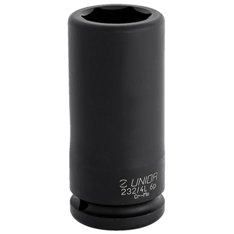Вложка милиметрова Unior 6-стен ударна удължена 46 мм x 3/4", 232/4L6p