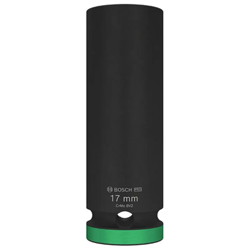 Вложка милиметрова Bosch 6-стен ударна удължена  17 мм х 1/2", PRO Impact