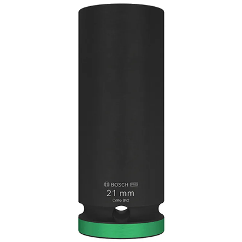 Вложка милиметрова Bosch 6-стен ударна удължена  21 мм х 1/2", PRO Impact