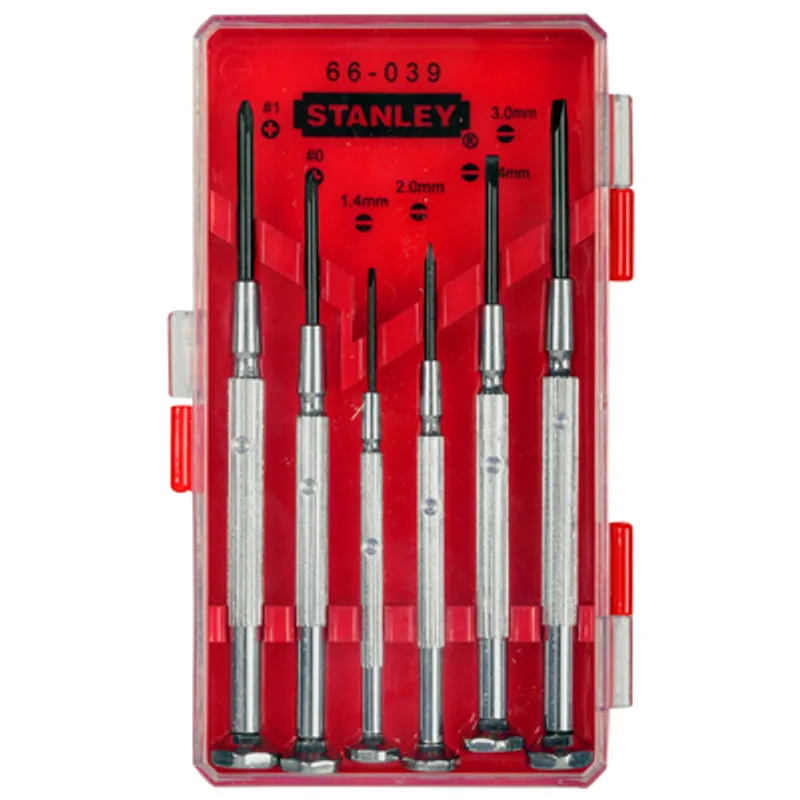 Комплект отвертки за фина механика Stanley SB/PH  6 бр., 1-66-039
