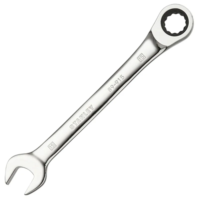 Звездогаечен ключ Stanley 6-стен/тресчотка  15 мм, 255 мм, ISO 1711-1, ISO 21982, ISO 691, STMT89915-0