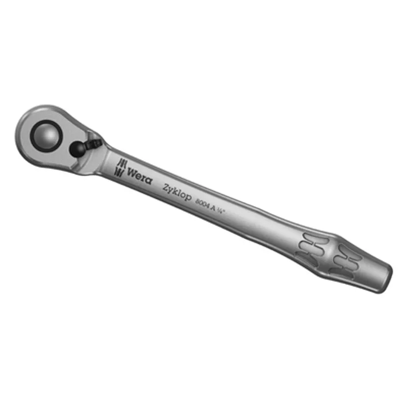 Тресчотка Wera реверсивна, с палец 1/4", 141 мм, 8004 A