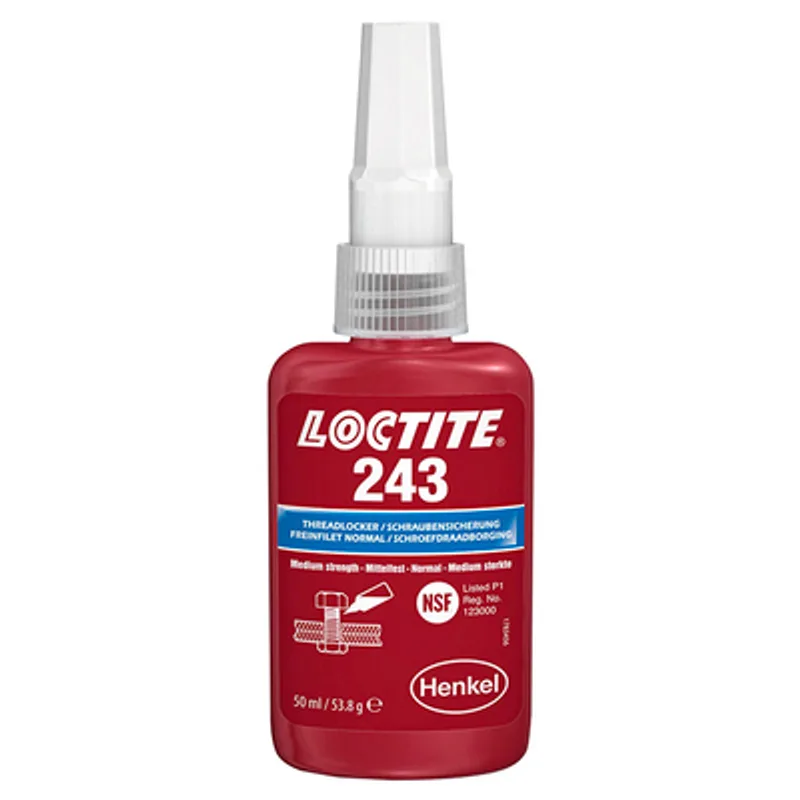 Лепило анаеробно Henkel за осигуряване на резби  50 мл, син, Loctite 243