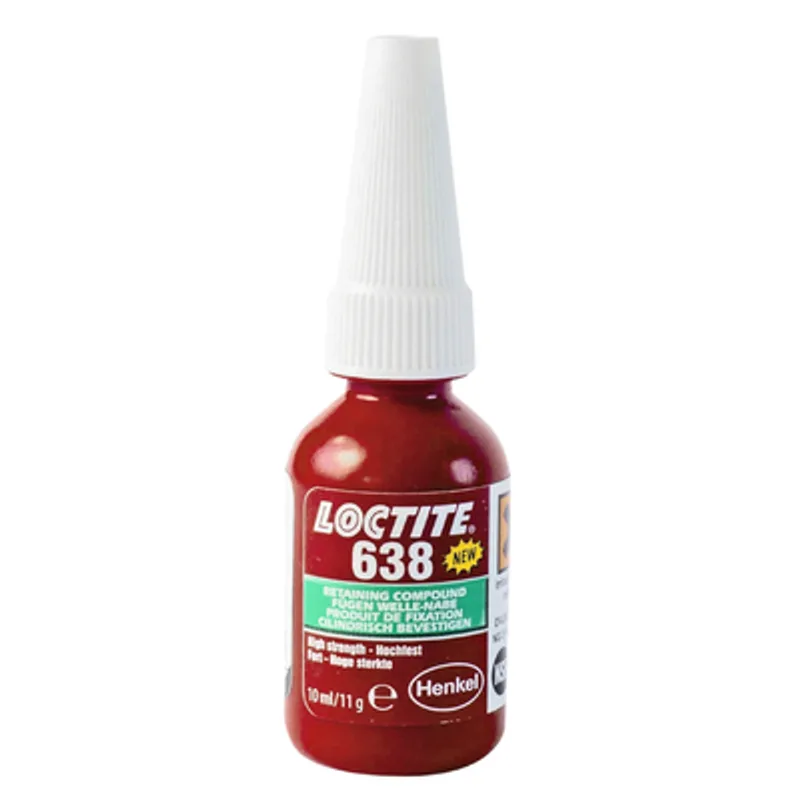 Лепило за метални детайли Henkel анаеробно високотемпературно 10 мл, Loctite 638